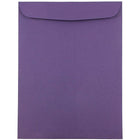 JAM Paper Enveloppes à ouverture au sommet avec fermeture gommée, 9 x 12 po, violet foncé, 100/pqt-Violet foncé