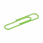 JAM Paper Colored Jumbo 2" Paper Clips - Lime Green - 3 Packs of 75-These colorful paperclips are great for organizing papers at home, school, or the office