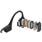 Shokz OpenRun Pro Mini Bluetooth Headset with Noise Cancelling Microphone - Premium Bone Conduction - Enhanced Bass-Cosmic Black-Black Design: Stylish and sleek, the Black color option adds a touch of elegance to your look, perfect for those who value both performance and aesthetics.