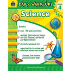 Teacher Created Resources Daily Warm-Ups: Science, Grade 4  (TCR3969)-Includes Life, Physical, and Earth and Space science topics
