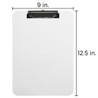 JAM Paper Plastic Clipboards, 9" x 13", Clear, 2 Pack (340928126g)-4