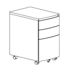 Heartwood 100-MMPUF Metal Mobile Box-Box-File Pedestal, Titanium-All steel construction features a durable baked on titanium powder-coated paint finish