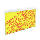 Azar Displays 17" x 11" Horizontal Wall Mount Acrylic Sign Holder, Clear, 10 Pack (162709)-Wall mount sign holder displays information on walls and doors, maximizing advertising opportunity