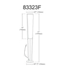 Dainolite Emotions Modern Incandescent Floor Lamp - 2 Lights - Aged Brass with White Shade -Metal