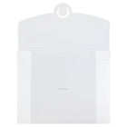 JAM Paper Plastic Portfolio with Tuck Flap Closure, 8.5 x 6.5 x 0.25, Clear Frost, 4 Pack (3788g)-Material: Plastic