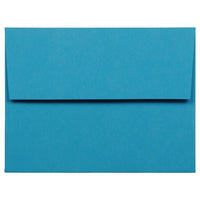 JAM Paper A2 Invitation Envelopes, 4.38 x 5.75, Brite Hue Blue Recycled, 250 Pack (WDBH600H)-Blue recycled envelope