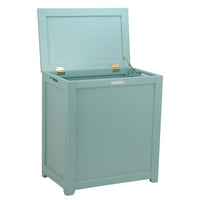 Oceanstar – Coffre à linge / de rangement, turquoise (RH5513C)-Coffre de rangement