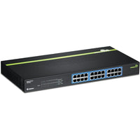 TRENDnet 24-Port Gigabit Greennet Switch (TEG-S24G)-GREENnet technology reduces power consumption by up to 70%*