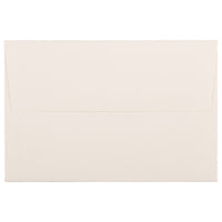 JAM Paper A8 Invitation Envelopes, 5.5 x 8.125 Strathmore Natural White Pinstripe, 100 Pack (191213g)-Natural white
