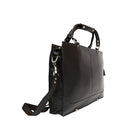 Ashlin® Serviette mince Winchester avec une longue courroie et 2 poignées, noir-Les poches intérieures comprennent 4 pochettes pour cartes et des boucles à stylo.