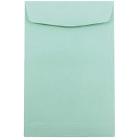 JAM Paper 6" x 9" Open End Envelopes, Aqua, 100 Pack (31287520f)-6" x 9"