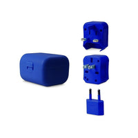 LOGiiX LGX-11766 Jet Setter Adapter Kit, World Traveler, Navy-This tiny three-in-one unit provides plug adapter use in more than 180 countries and is compactly stored in the included travel case.