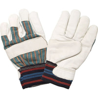 Superior Quality Grain Cowhide Full Cotton Fleece-Lined Gloves, SEH145, Grain Cowhide Leather, 12 Pack-Medium