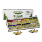Crayola - Pastels à l'huile Classpack, Assortiment, Paquet de 336-La forme hexagonale empêche le pastel de tomber de la table