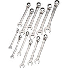 Dynamic Tools 12 Piece Metric Reversible, Combination Ratcheting Wrench Set, 8mm - 19mm-Contains: 8, 9, 10, 11, 12, 13, 14, 15, 16, 17, 18, 19mm