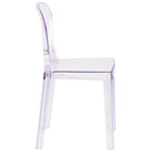 Flash Furniture Ghost Chair with Tear Back (OWTEARBACK18)-Contoured Seat