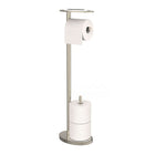 Ovo Toilet Caddy, Polished Nickel-Multi-functional toilet caddy with reserve and tray