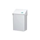 Frost Surface Wall Mounted Sanitary Napkin Disposal Receptacle - White Epoxy Finish-Economical surface mounted unit