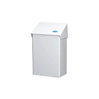 Frost Surface Wall Mounted Sanitary Napkin Disposal Receptacle - White Epoxy Finish-Economical surface mounted unit