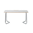 Archyi Dry Erase Desk, Douro Collection, 28" x 60" x 30", White-Stable chromed tubular steel legs