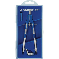 Staedtler-Mars 6" QuickBow Compass-Compass, universal adapter spare parts box in case with hinged lid