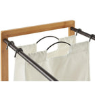 TRINITY 3-Bag Laundry Cart, Bronze (TBFPBR-2103)-2 Bamboo Frames: 17 W x .5 D x 30 H