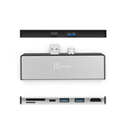 J5Create JCD324 Ultradrive Mini-Dock for Surface Pro 7 - Silver-Silver