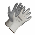 Forcefield Nitrile Foam Coated Gloves with Nylon Liner - Small - Grey/White-General purpose, nitrile on nylon glove