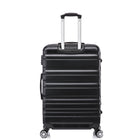 TOSCANO MAGNIFICA 21" Hardside Carry On Luggage - Jet Black-ABS Hardshell