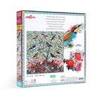eeBoo Songbird Tree Square Jigsaw Puzzle - 1000 Pieces-Ages 14 and up