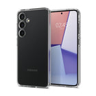 Spigen Crystal Flex for Galaxy S24 Plus - Crystal Clear-Mil-grade tested with Air Cushion Technology for extra protection