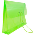 JAM Paper Plastic Envelopes with 2 5/8 Expansion, Elastic Closure, Letter Booklet, 9.75x13, Lime Green, 12 Pack (218E25LIB)-Size 13" L x 9.75" W