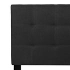 Flash Furniture Bedford Tufted Upholstered Queen Size Headboard - Black Fabric-Box Stitch Design