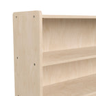 Flash Furniture Bright Beginnings Commercial Grade Extra Wide 3 Shelf Wooden Classroom Open Storage, Safe, Kid Friendly -Natural-Greenguard Certified Wood for Healthier Air Quality