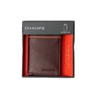 Champs Leather RFID Secure Case Wallet - Brown-Gift box included for easy gift giving and an elegant presentation