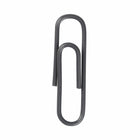JAM Paper Colored Standard 1" Paper Clips - Grey - 3 Packs of 100-Premium paper clips made from high quality vinyl coated steel wire