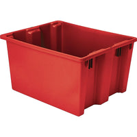 Lewis Bins+ Polylewton Stack-N-Nest Containers, 30.1" x 24.0", Red-Polylewton Stack-N-Nest containers used in general manufacturing, food processing and distribution applications