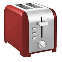 Kenmore 2-Slice Toaster - Red and Silver Stainless Steel-1.5 in (3.8 cm) extra-wide slots