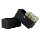Winsome Torino Folding Fabric Baskets, Black, 2 Pack (22222)-Reinforced chrome handles