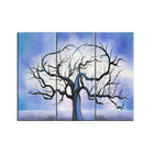 Designart Blue Love Tree Canvas Art Print, 3 Panels, (PT219-32-28)-Print