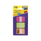 Post-it Durable Index Tabs, Pink Green & Orange, 66 Pack-Durable tabs are stronger and sturdier than standard Post-it flags