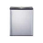 Step N' Sort 2 Compartment Trash and Recycling Bin - 70L-Finger print proof stainless steel finish