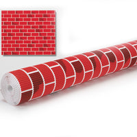Pacon Corobuff Background Paper Roll, Tu-tone Brick-Size: 48"(H) x 12 1/2"(W)