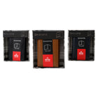 Champs Leather RFID Cardholder - Black-Exterior pocket for easy access to important cards and receipts 