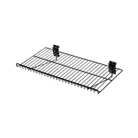Can-Bramar Flat Wire For Slatwall, 24" x 12", Black, 10 Pack-24" x 12" flat wire shelf for slatwall
