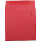 JAM Paper 7.5 x 7.5 Square Envelopes, Brite Hue Red Recycled, 25 Pack (2792291)-Weight: 0.5 lbs.