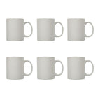 CTG Brands – Tasse solide en grès, 11 oz, blanc, paq./6-Emballage: comprend 6 tasses au total, toutes de la même couleur et de la même taille