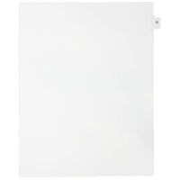 Mark Maker Legal Exhibit Index Tab White Single Tabs, 1/15th Cut, Letter Size, No Holes, Letter B, 25 Pack-White Single Tabs, 1/15th Cut