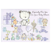 Rosedale 5-1/2" x 8" Especially For You On Your Baby Shower Greeting Cards And Envelopes, 12 Pack (15503)-Printed on premium uncoated card stock