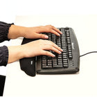 Fellowes PlushTouch Wrist Support - Black-Provides superior comfort and softness to help relieve wrist pressure